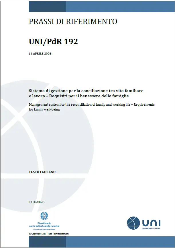 UNI/PdR 192:2026
